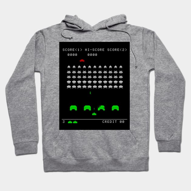 Space Invaders Hoodie by Blade Runner Thoughts